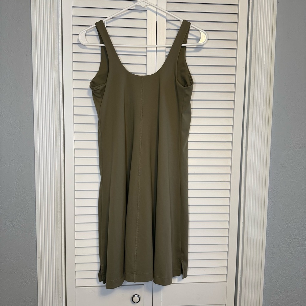 Old Navy Active Powersoft Go-Dry Athletic Tank Dress Size Small Olive Green